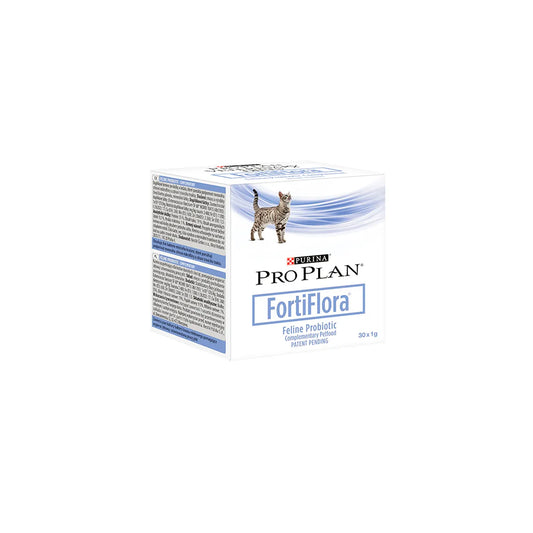 Purina Pro Plan gato fortiflora feline paquete con 30 sobres de 1 g c/u