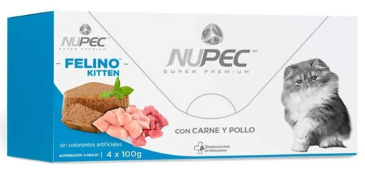 Nupec Felino Kitten Paquete de 4 latas de 100g cada una