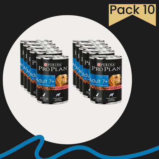 Purina Pro Plan perro adulto senior paquete de 10 latas