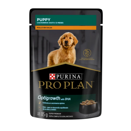 Purina Pro Plan cachorro pollo en salsa paquete de 10 sobres - Imagen 2